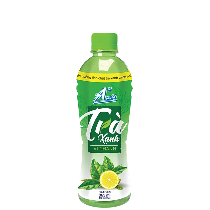 A*nuta Green Tea With Lemon Flavor Bottle 365ml