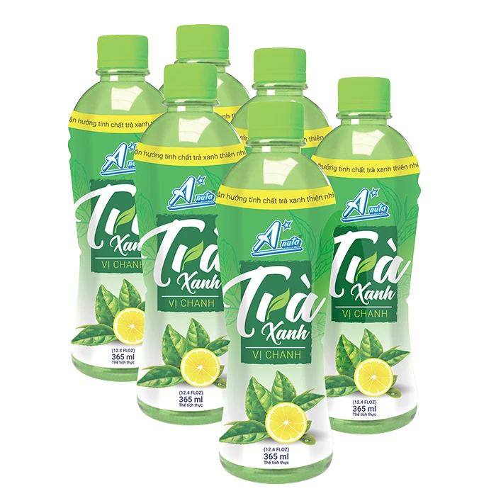 A*nuta Green Tea With Lemon Flavor Bottle 365ml