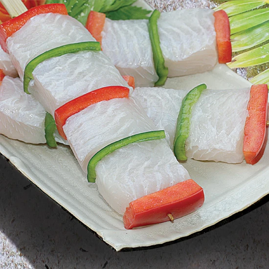 Frozen Pangasius Fillets Skewers With Additive Treatment