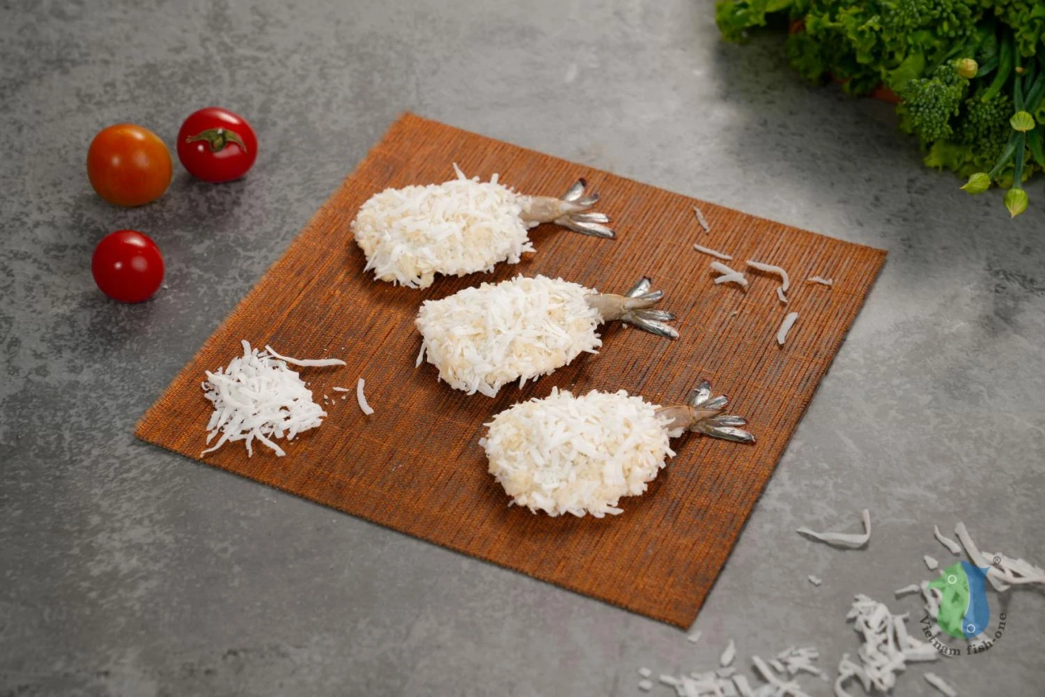 Frozen Breaded Coconut Butterfly Vannamei White Shrimp