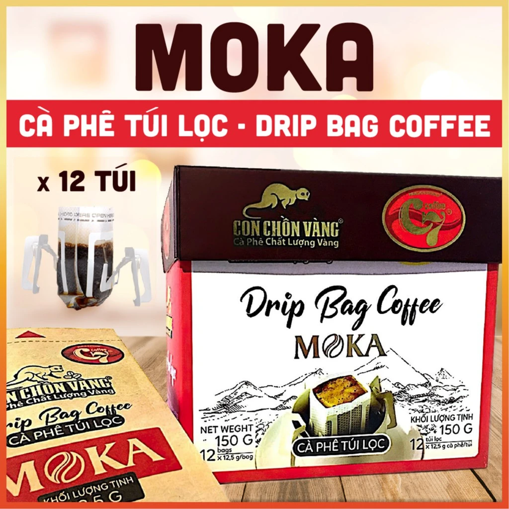 Moka Coffee Filter Bag Box 150Gr Golden Weasel