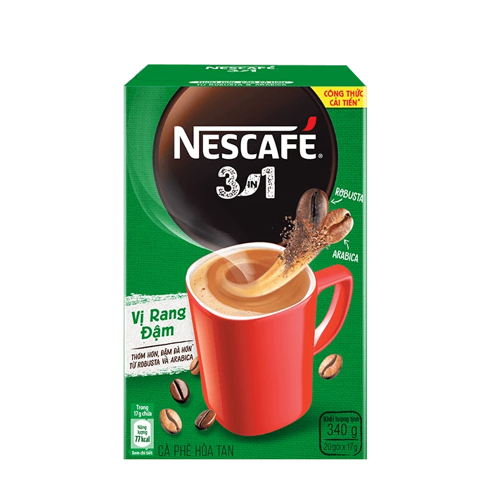 NESCAFE 3in1 Instant Coffee Dark Roast Flavor