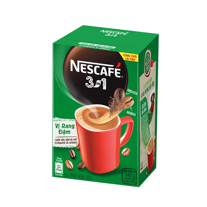 NESCAFE 3in1 Instant Coffee Dark Roast Flavor