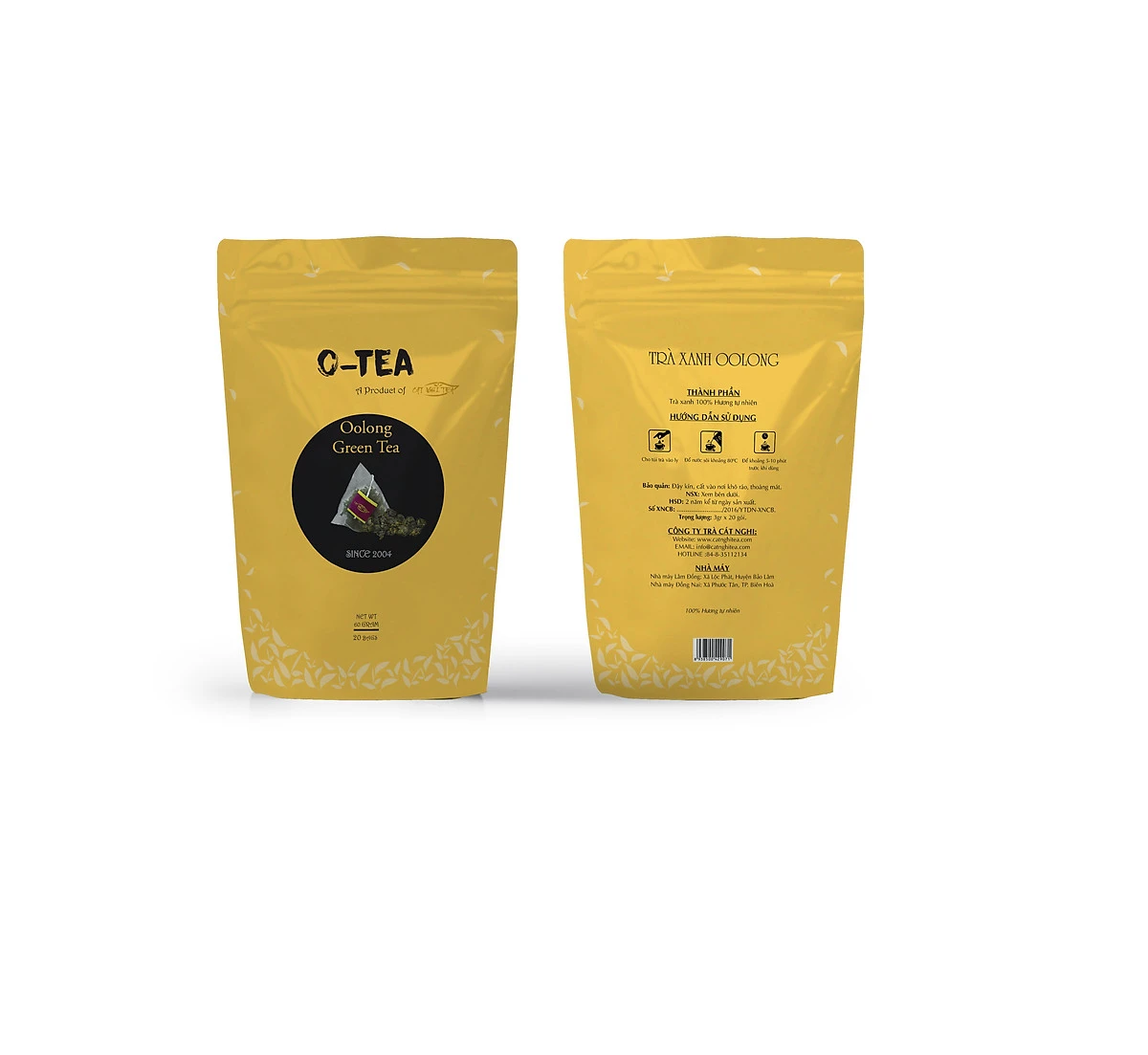 Tea Bag – Cat Nghi Tea Olong Green Tea (60gr)