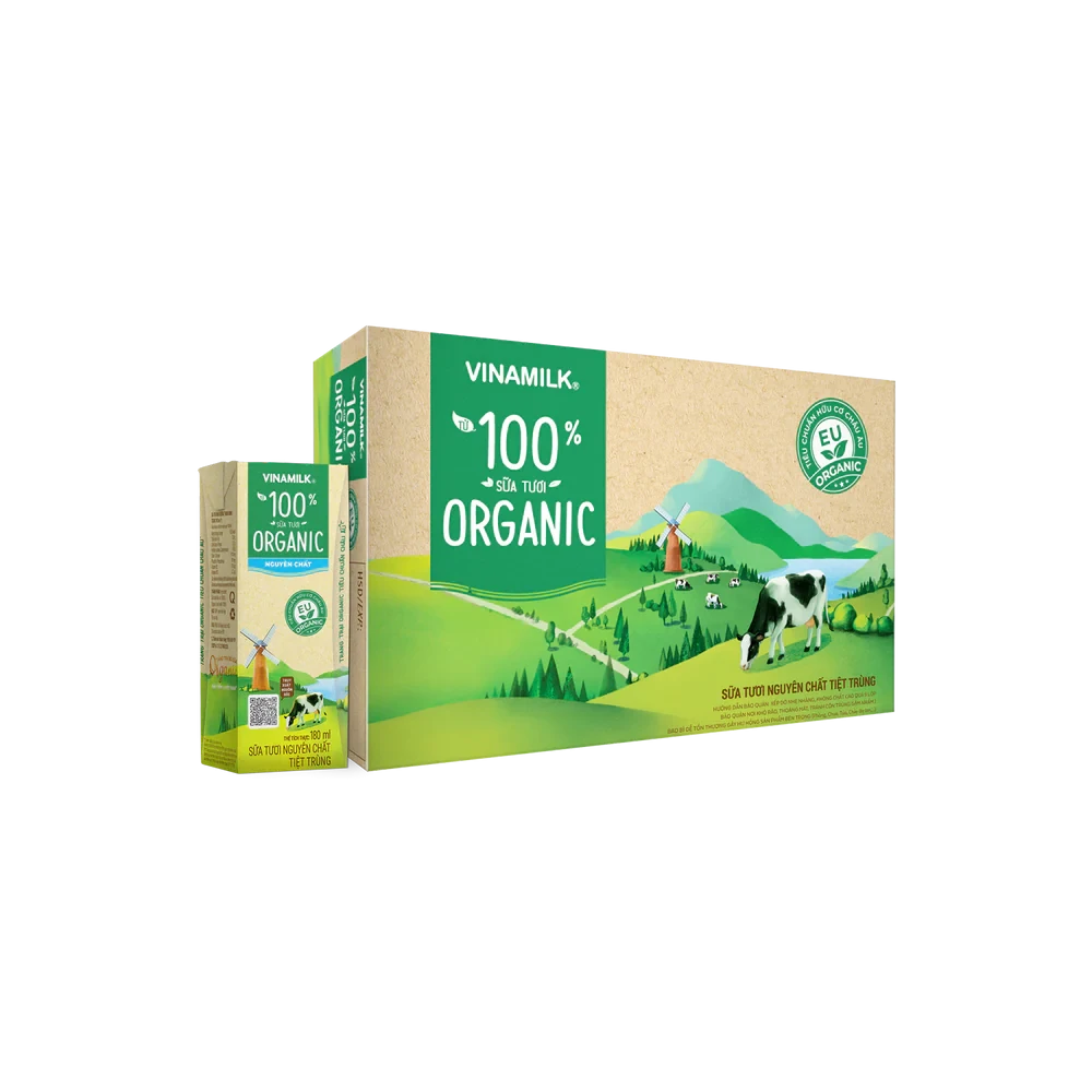 Vinamilk 100% Organic Fresh Sterilized Milk