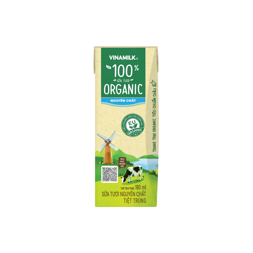 Vinamilk 100% Organic Fresh Sterilized Milk