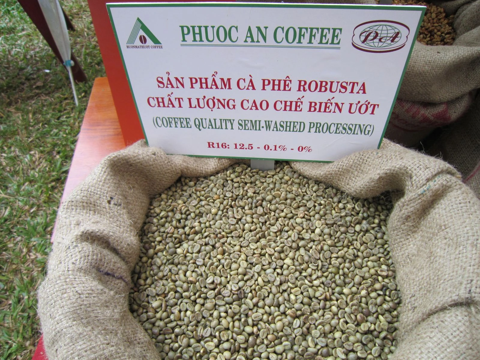 Vietnam Semi-washed Robusta Coffee Grade 1 Screen 16