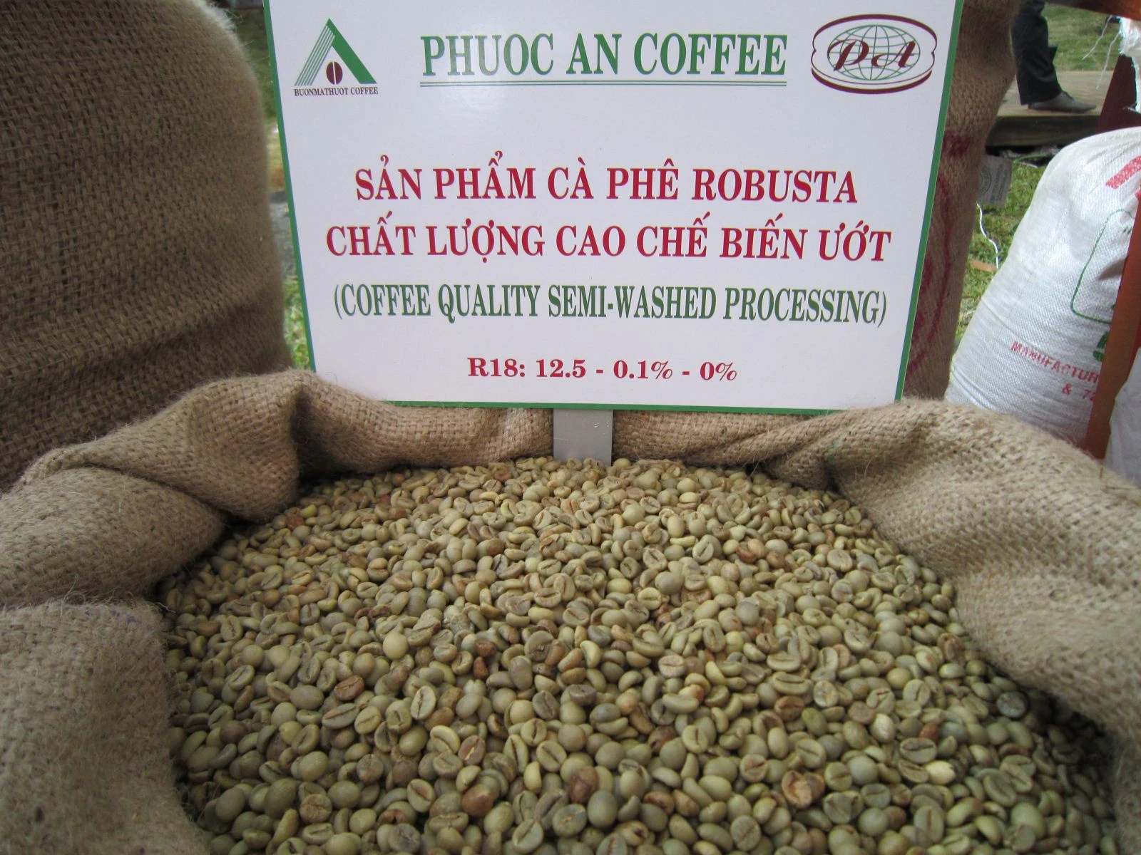 Vietnam Semi-washed Robusta Coffee Grade 1 Screen 18