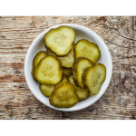 Pickled cucumber slices